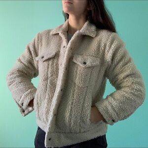 Levi Sherpa Teddy Bear Trucker Jacket